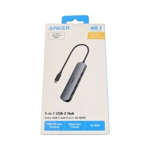 Pp5O Anker 5 in 1 Hub with HDMI Docking Station USB-C Hub Open Box‎